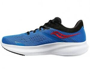 NEW SAUCONY men's ride 16 running shoes in hydro/black